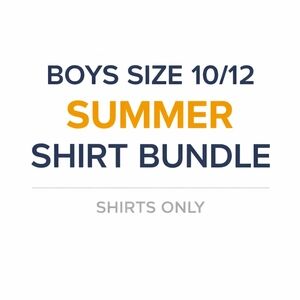 Boys 10/12 Summer Shirt Bundle - Pack of Casual Tops 10 Shirts
